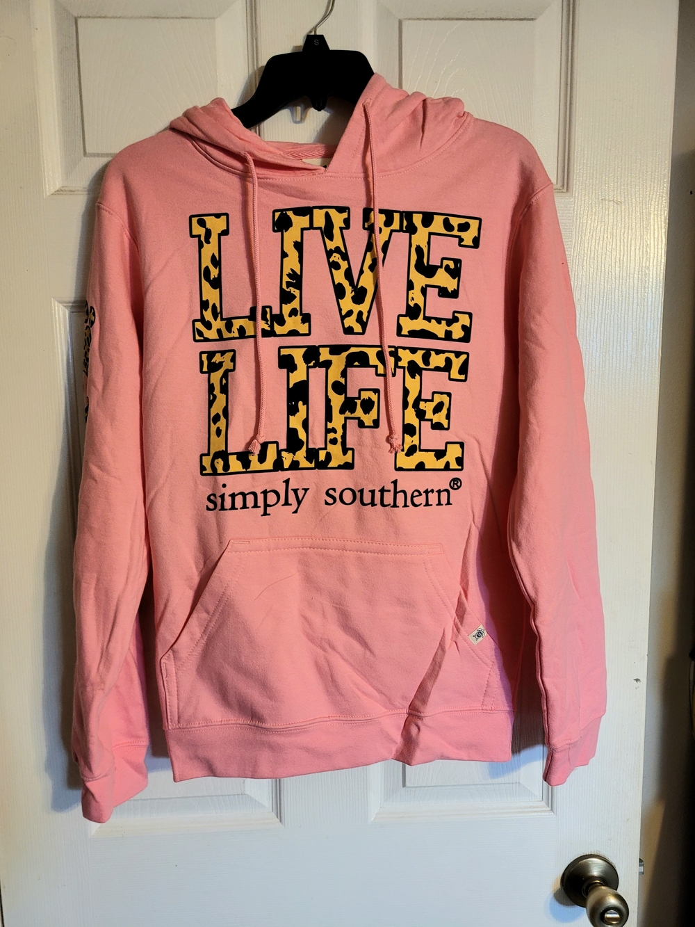 Simply Southern Pink "Live Life" Hooded Sweatshirt